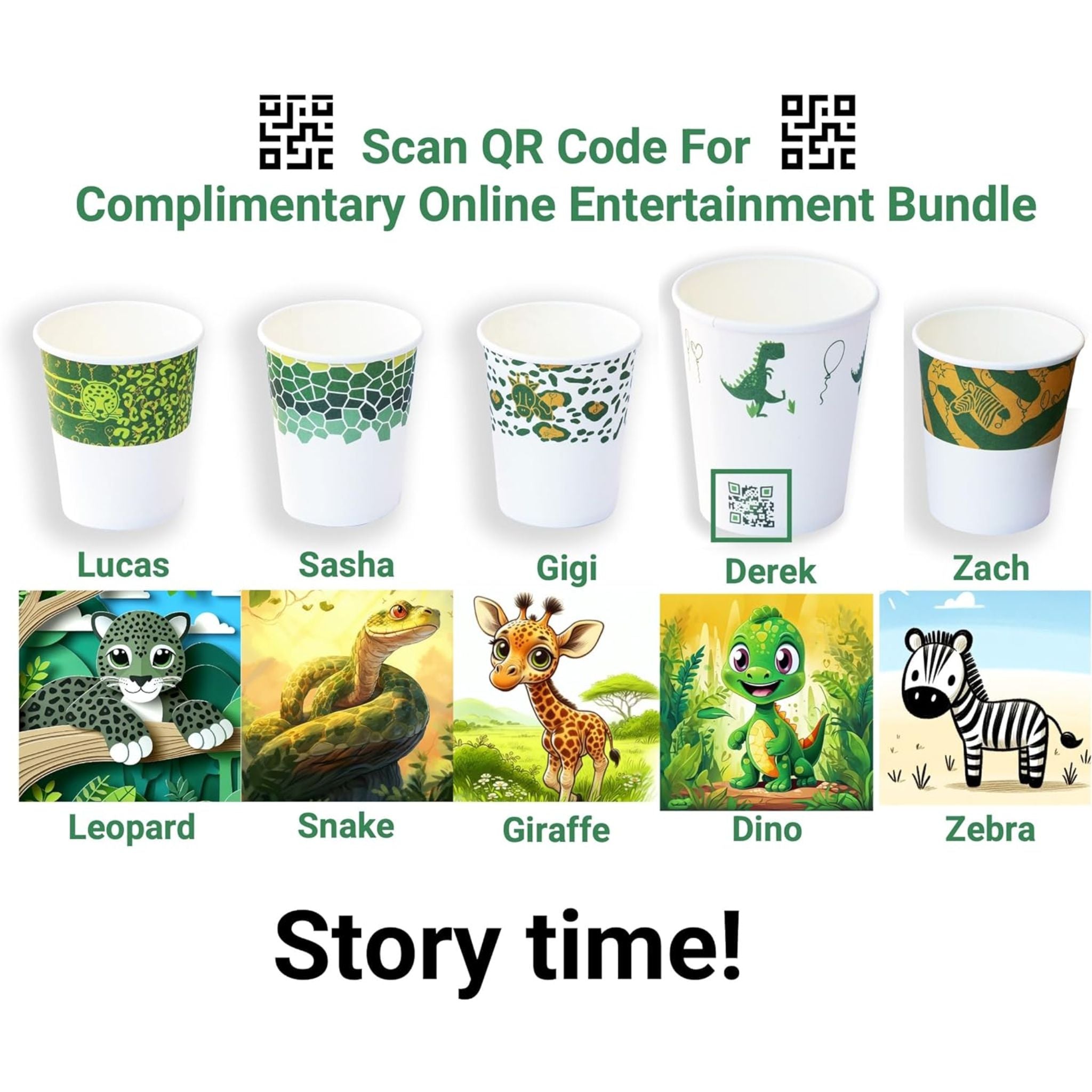 Zoo-Animal-Print Themed Party Pack For 50 Guests