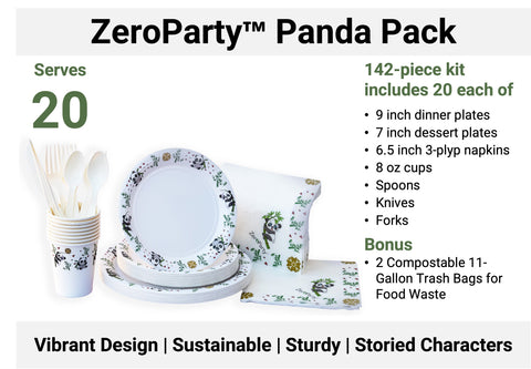 Panda Themed Chinese New Year Party Pack For 20 Guests