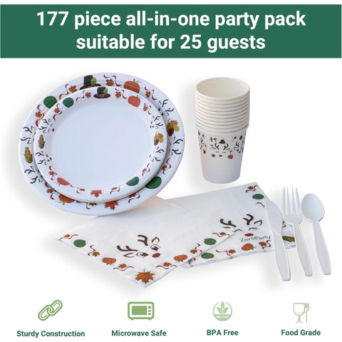 Reindeer Print Themed Party Pack