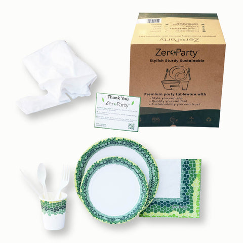 Zoo-Animal-Print Themed Party Pack For 50 Guests