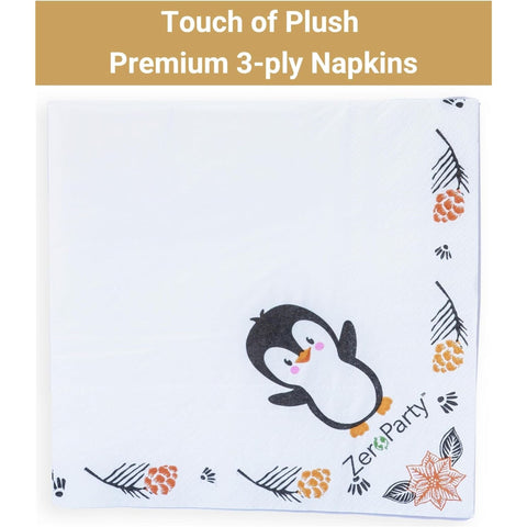 Penguin Print Themed Party Pack For 50 Guests